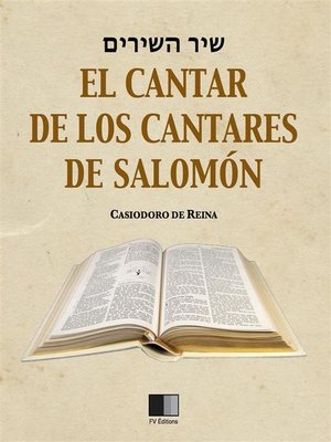 cover image of El Cantar de los Cantares de Salomón